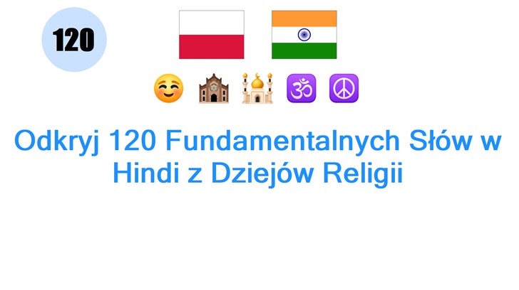 Odkryj 120 Fundamentalnych Słów w Hindi z Dziejów Religii